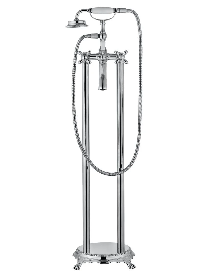 Приобрести смесители напольные для ванн и раковин wonzon & woghand retro, хром (ww-88649020-cr)