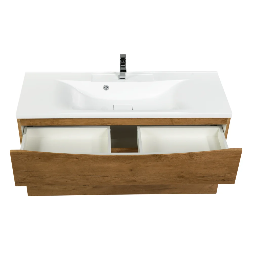 Приобрести belbagno тумба с раковиной marino-h60 110 см, подвесная rovere nature, белая раковина