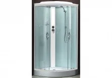 Душевая кабина Loranto CS-1000 SK F 100*100*215 низ.матовая, стекло 4мм, поддон 15 см