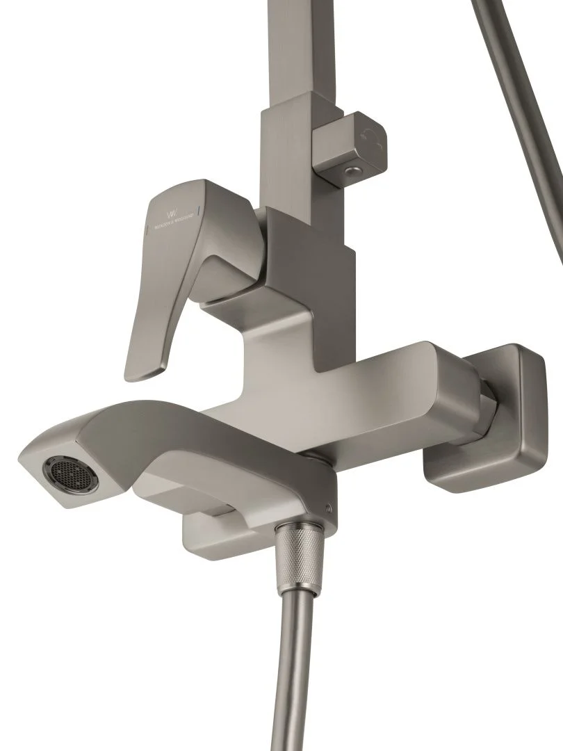 Приобрести душевая система wonzon & woghand flex, брашированный никель (ww-88047072-bn)