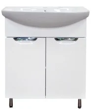 Loranto Тумба напольная с раковиной Стиль-70 70х85 см, белая (CS00067858)