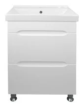 Loranto Тумба напольная с раковиной Арфа 60/2 Н, без подсветки, беая (CS00052134)