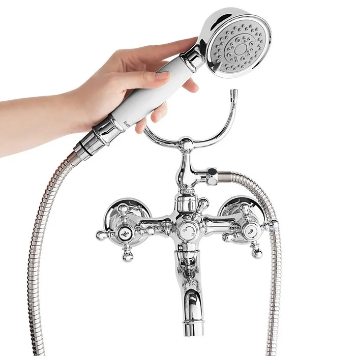 Приобрести iddis смеситель для ванны sam 215мм, белый\хром samsb02i02