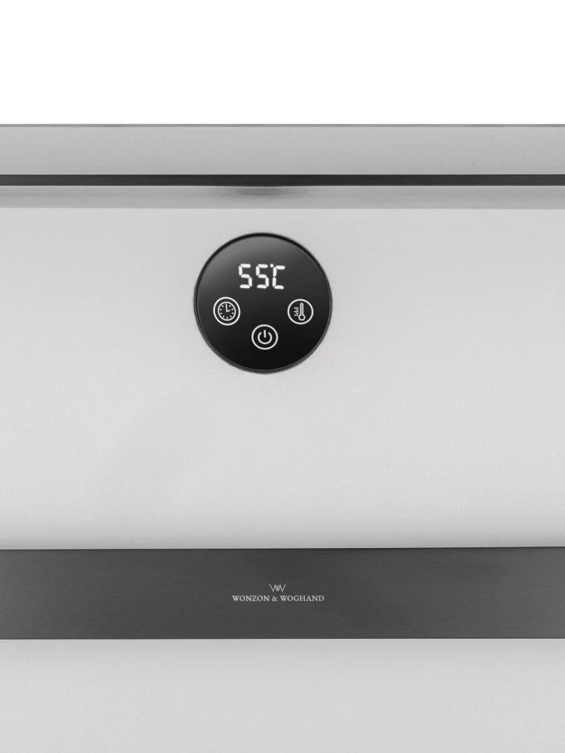 Приобрести полотенцесушитель электрический с каменной плитой белый мрамор wonzon & woghand stuttgart, темный графит (ww-a504w-gm)