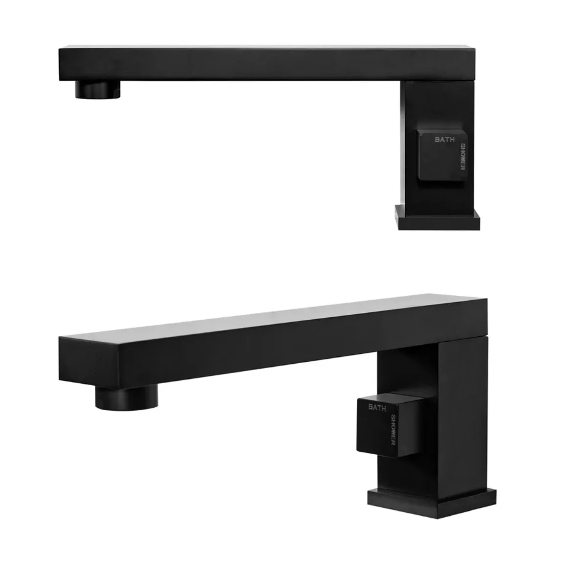 Приобрести grocenberg смеситель на борт ванны, черный матовый gb6008bl