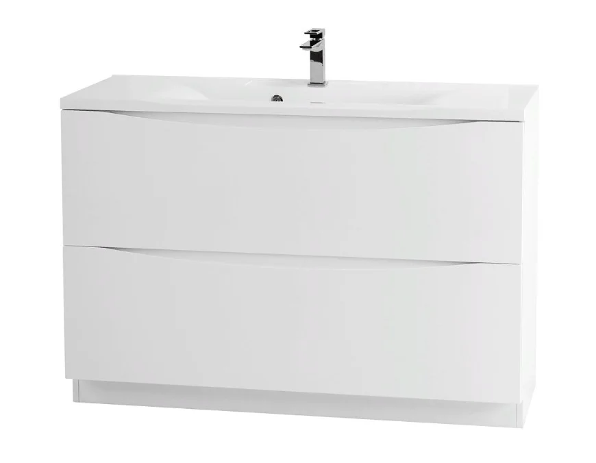 Приобрести тумба напольная с раковиной belbagno marino-1000-2c-pia-bl-p 100 см, белый