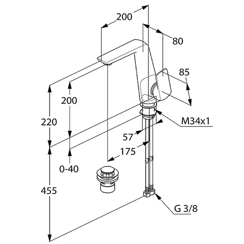 Приобрести kludi ameo однорычажный смеситель для раковины с боковым управлением, арт. 410250575