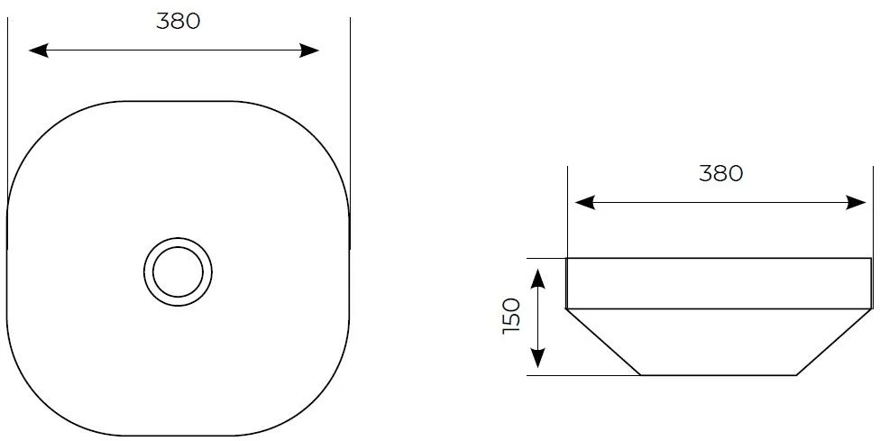Приобрести aquanet раковина elegant-1 38х38 см, белая