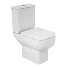 BelBagno Унитаз компакт безободковый AURORA с сиденьем дюропласт, микролифт, белый BB8604CPR/SC