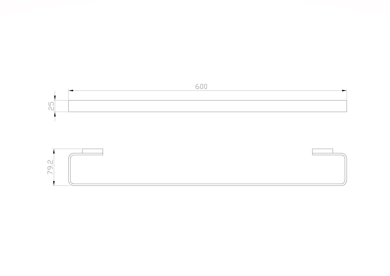 Приобрести вешалка для полотенец wonzon & woghand lotte, темный графит (ww-8312a-bgm)