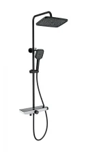 Душевая система с термостатом WONZON & WOGHAND ThermoKlick, Черный матовый (WW-B3098-A-MB)