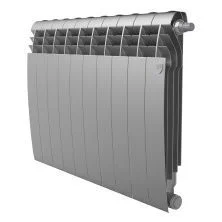Royal Thermo Радиатор биметаллический BiLiner 500 /Silver Satin ( серебристый ) VR80 - 10 секц.