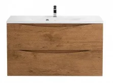 Тумба подвесная с раковиной BelBagno MARINO-1000-2C-SO-RN-P 100 см, Rovere Nature