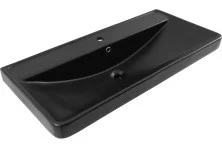 Aquanet Раковина Ирис 100х47 см, черная матовая