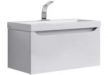 Тумба подвесная с раковиной Aqwella Verona 80 см Ver.01.08/W