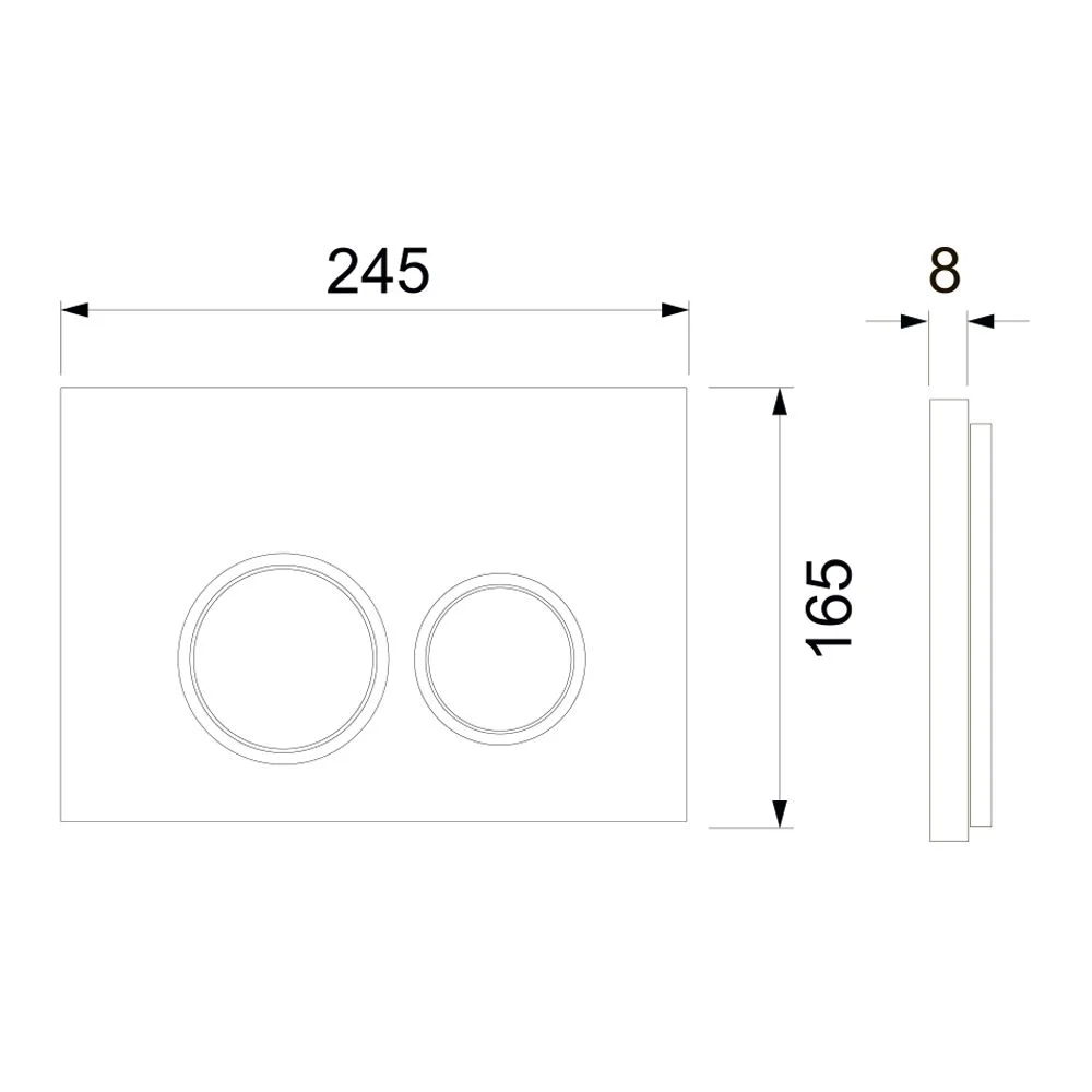 Приобрести tece кнопка смыва spring r для инсталляции, белая глянцевая, контур хром глянцевый 9940103