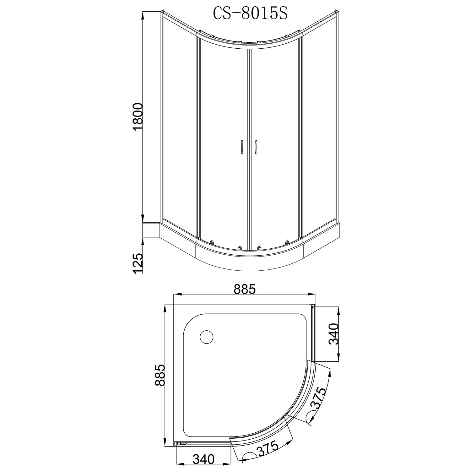 Приобрести loranto душевое ограждение 90х90х195, поддон 13 см (cs-8015s)