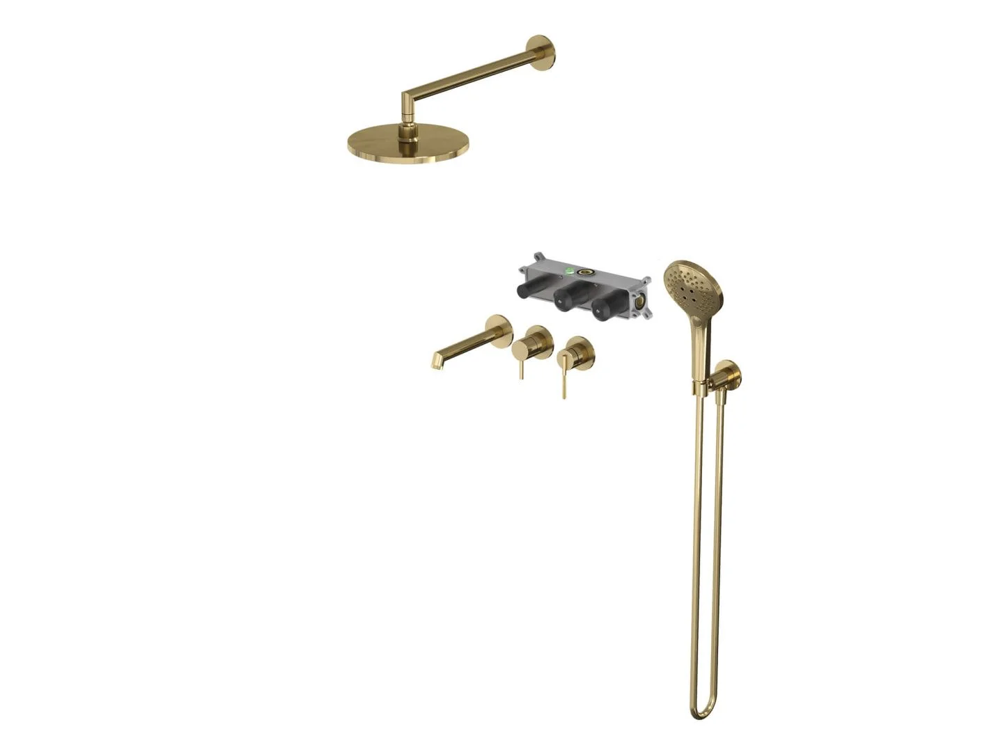 Приобрести hayzburg встраиваемая душевая система, золото hb-4004-3go