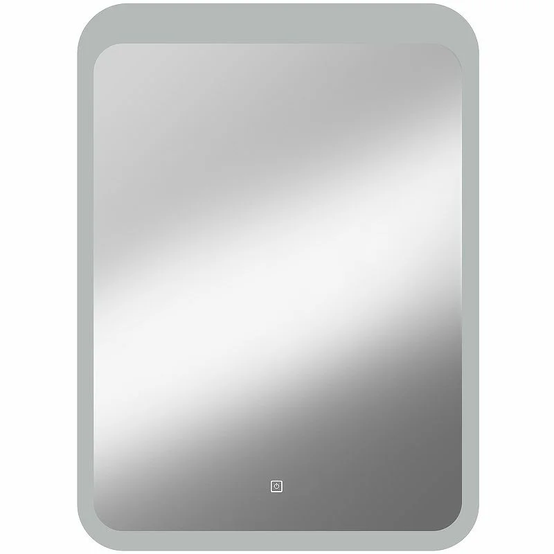 Приобрести continent зеркало с подсветкой lacio 70х80 см, сенсорный включатель, белое