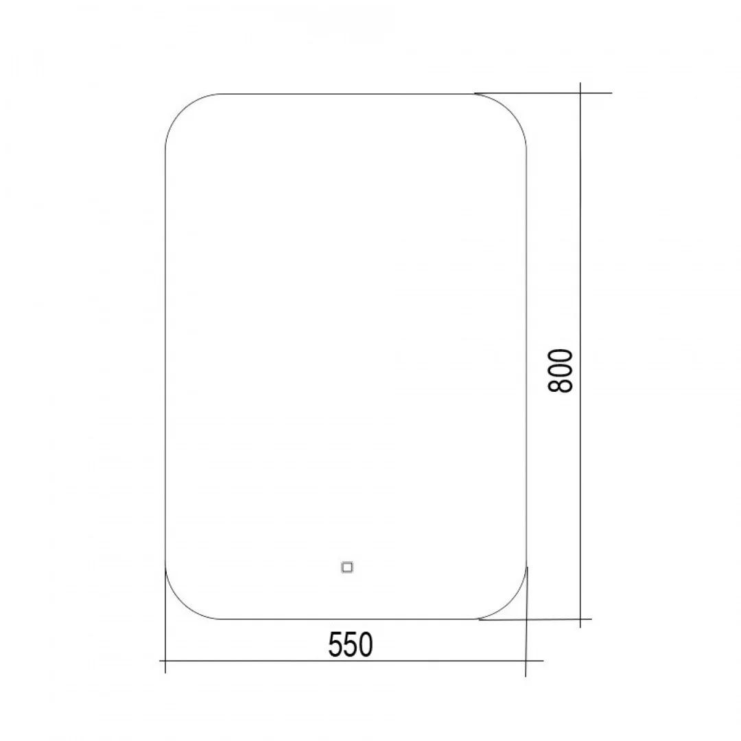 Приобрести azario зеркало паллада 55х80 см, подсветка, сенсор выкл, часы, подогрев, led-00002306