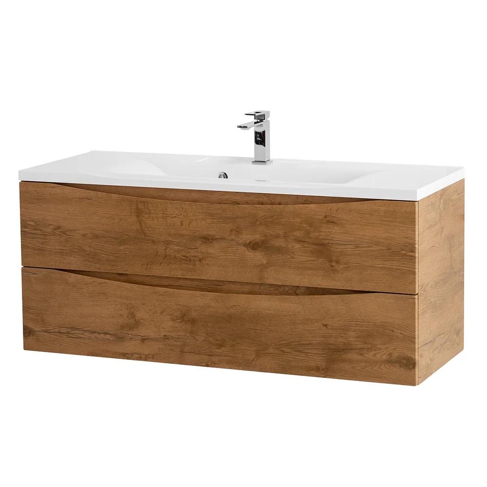 Приобрести belbagno тумба с раковиной marino 110 см, подвесная rovere nature, белая раковина