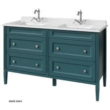 Caprigo Тумба с раковиной ALBION CONCEPT 140 см, бирюзовая