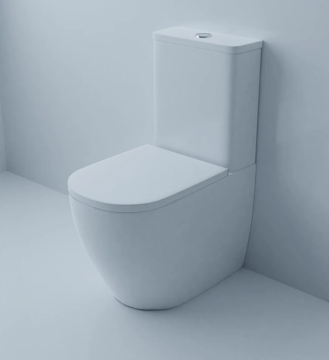 Приобрести azario напольный унитаз-компакт renda, безободковый, c крышкой с микролифтом az-8693