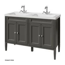 Caprigo Тумба с раковиной ALBION CONCEPT 125 см, черная