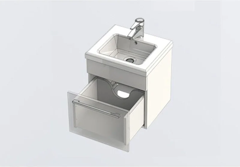 Приобрести aquanet тумба с раковиной нота 40 см, белая