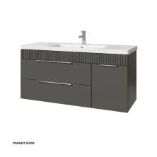 Caprigo Тумба с раковиной MONBAR 120 см, правая, графит