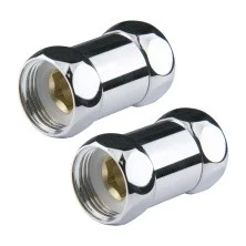 Комплект прямого соединение Point для полотенцесушителя 1"х1" г/г, хром PN00001