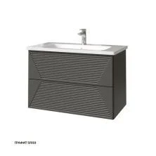 Caprigo Тумба с раковиной MODO Terza 80 см, графит 35612 8