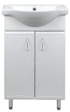 Loranto Тумба напольная с раковиной Коралл 50 см, белая CS00070573