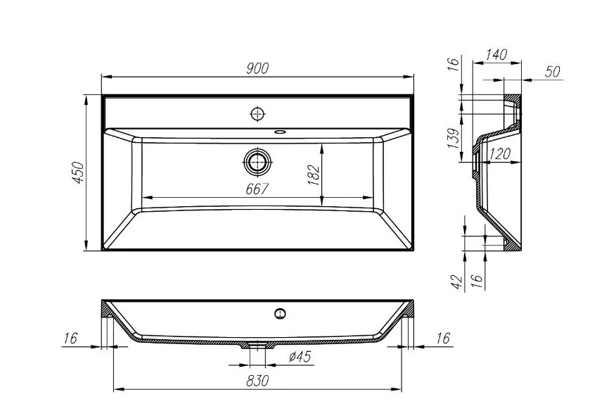 Приобрести тумба подвесная с раковиной belbagno vittoria-900-2c-so-bl 90 см, белый