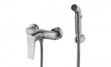 LEMARK Смеситель Bronx с гигиеническим душем, графит LM3718GM