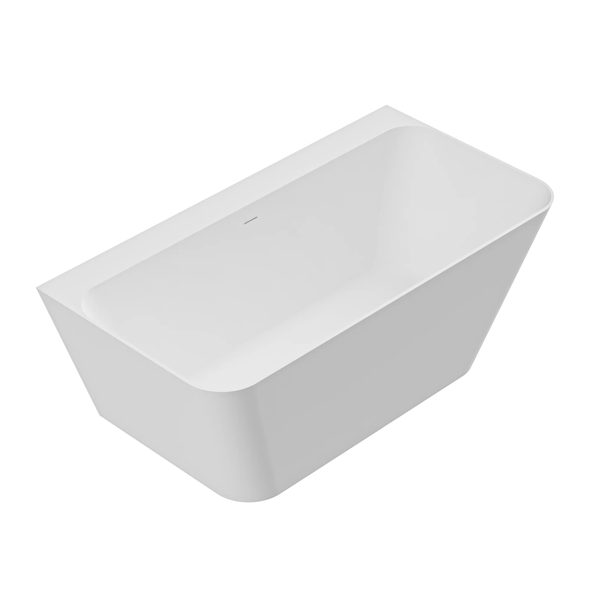 Приобрести cezares пристенная ванна solid surface 170х80 см, белая czr-liner-170-80-60-ssb