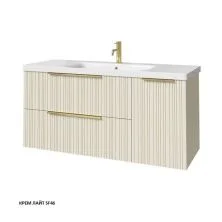 Caprigo Тумба с раковиной RAIN 120 см, правая, кремовая