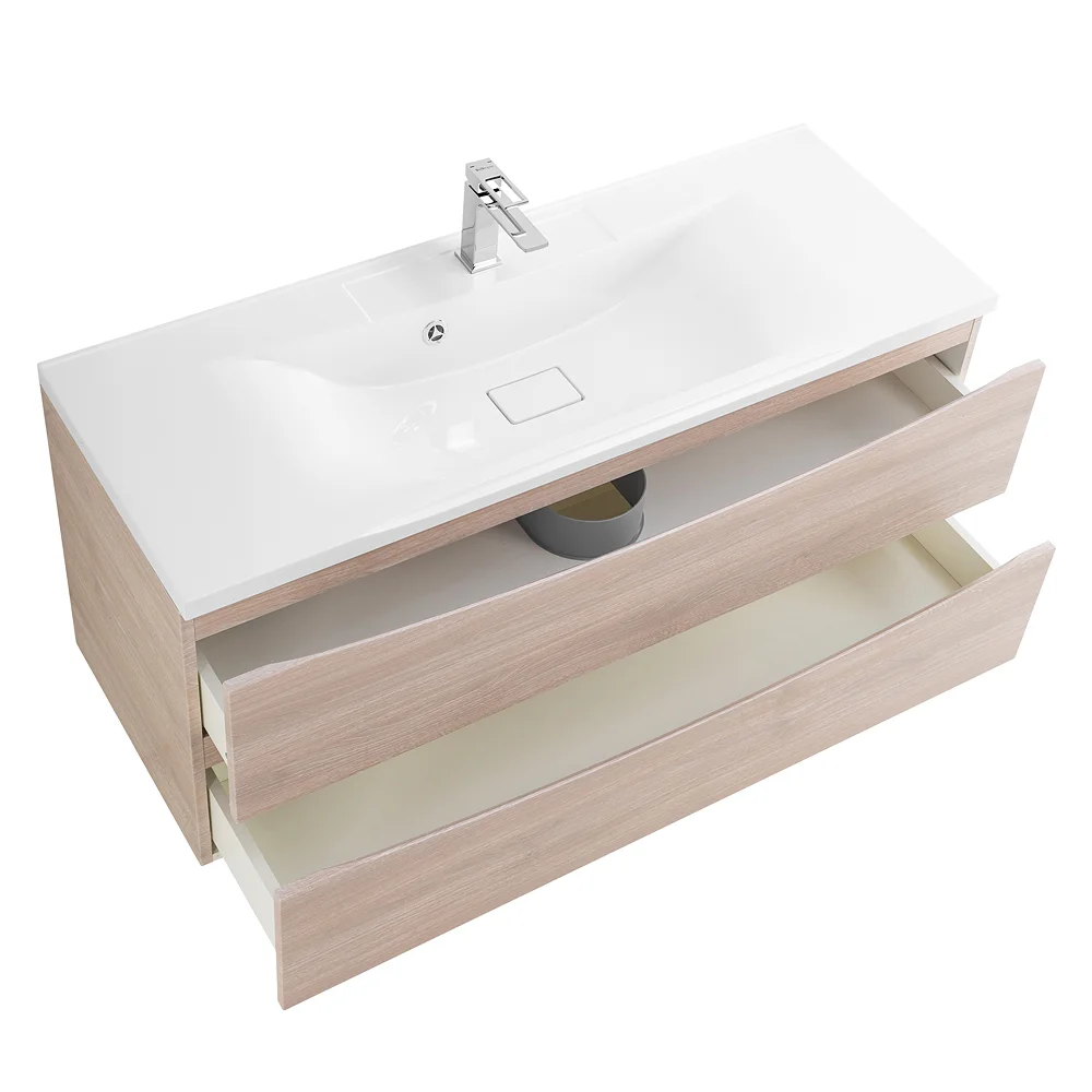 Приобрести belbagno тумба с раковиной marino 110 см, подвесная rovere grigio, белая раковина