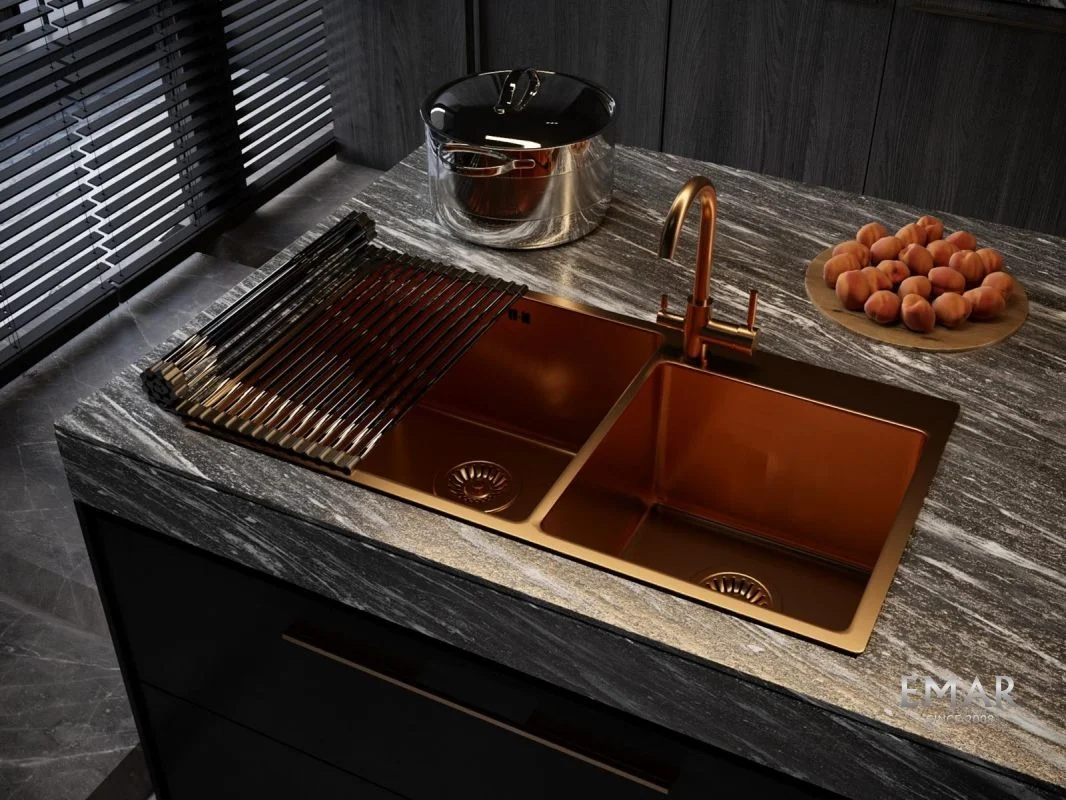 Приобрести emar смеситель для кухни, медь ecb - 3007 pvd coppery