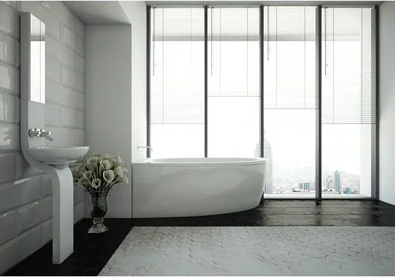 Приобрести акриловая ванна асимметричная aquatek дива l 150х90 см