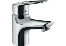 71080000 Novus Loop Однорычажный смеситель для раковины 70, с рукояткой-петлей, со сливным гарнитуром, хром