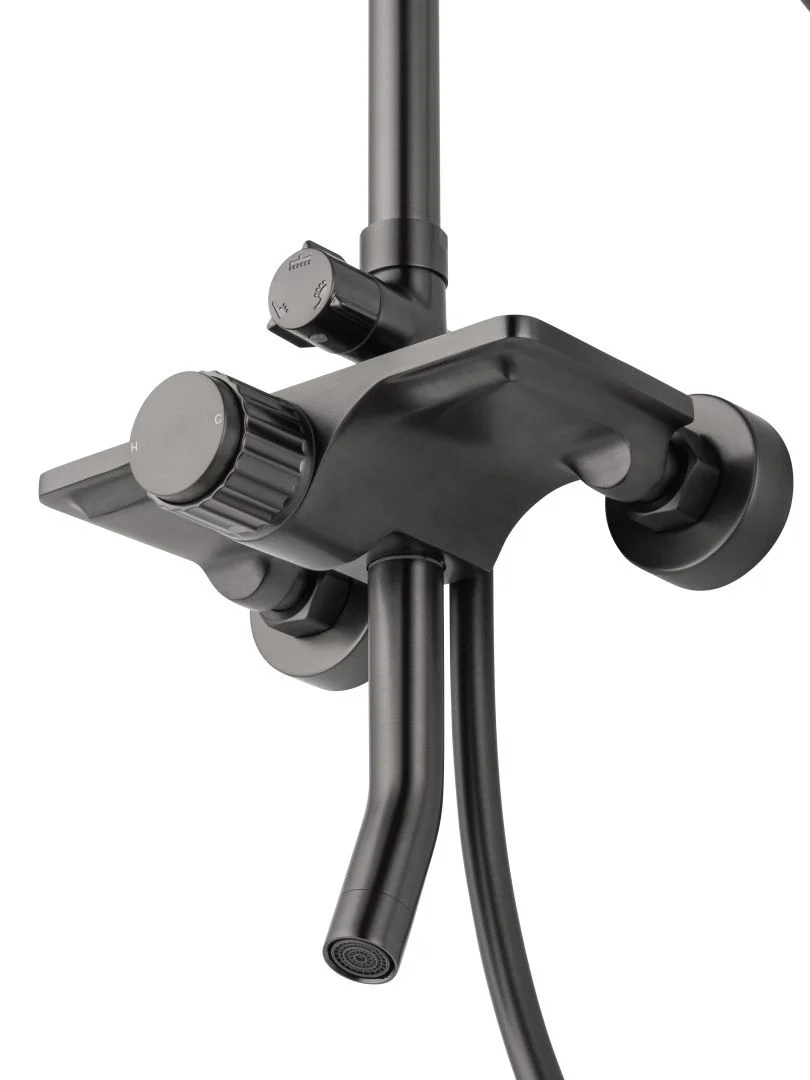 Приобрести душевая система wonzon & woghand click, темный графит (ww-n3s962-bgg)