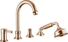 CEZARES Смеситель на борт ванны OLIMP, 4 отверстия, бронза OLIMP-BVDM-02-L