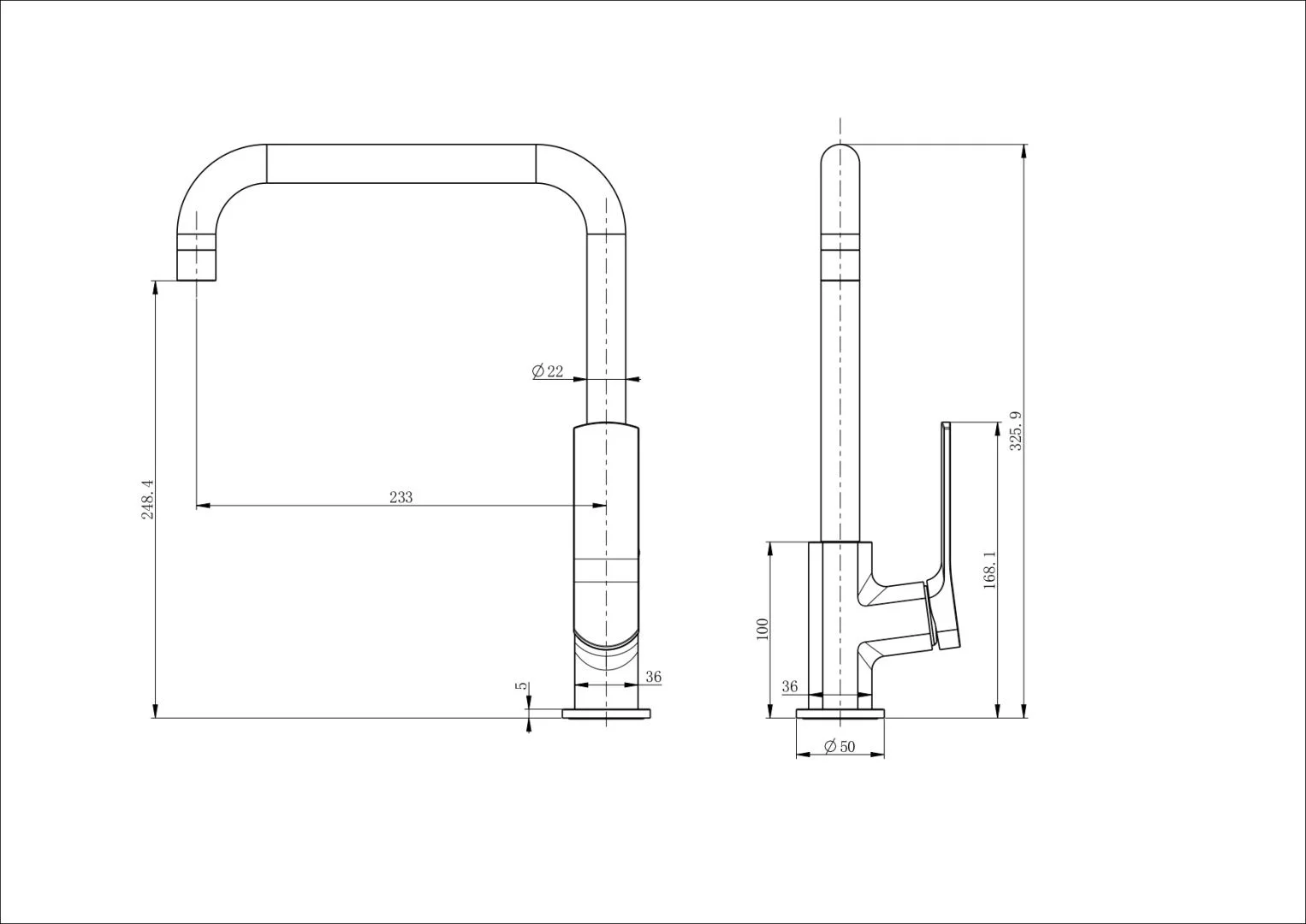 Приобрести смеситель для кухни wonzon & woghand, черный матовый (ww-l1006-mb)