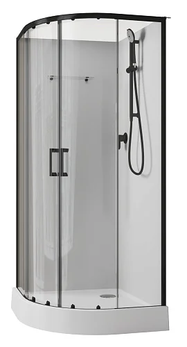 Приобрести aquanet душевая кабина passion evo r black 90x90 см