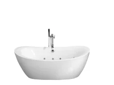 Frank Гидромассажная ванна F162 180х85 см, овальная, белая