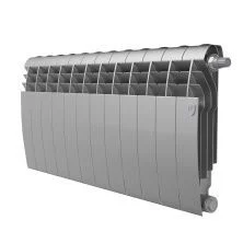 Royal Thermo Радиатор биметаллический BiLiner 350 /Silver Satin ( серебристый ) VR - 12 секц.