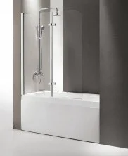 CEZARES Шторка для ванны ECO 120х140см ECO-O-V-21-120/140-C-Cr