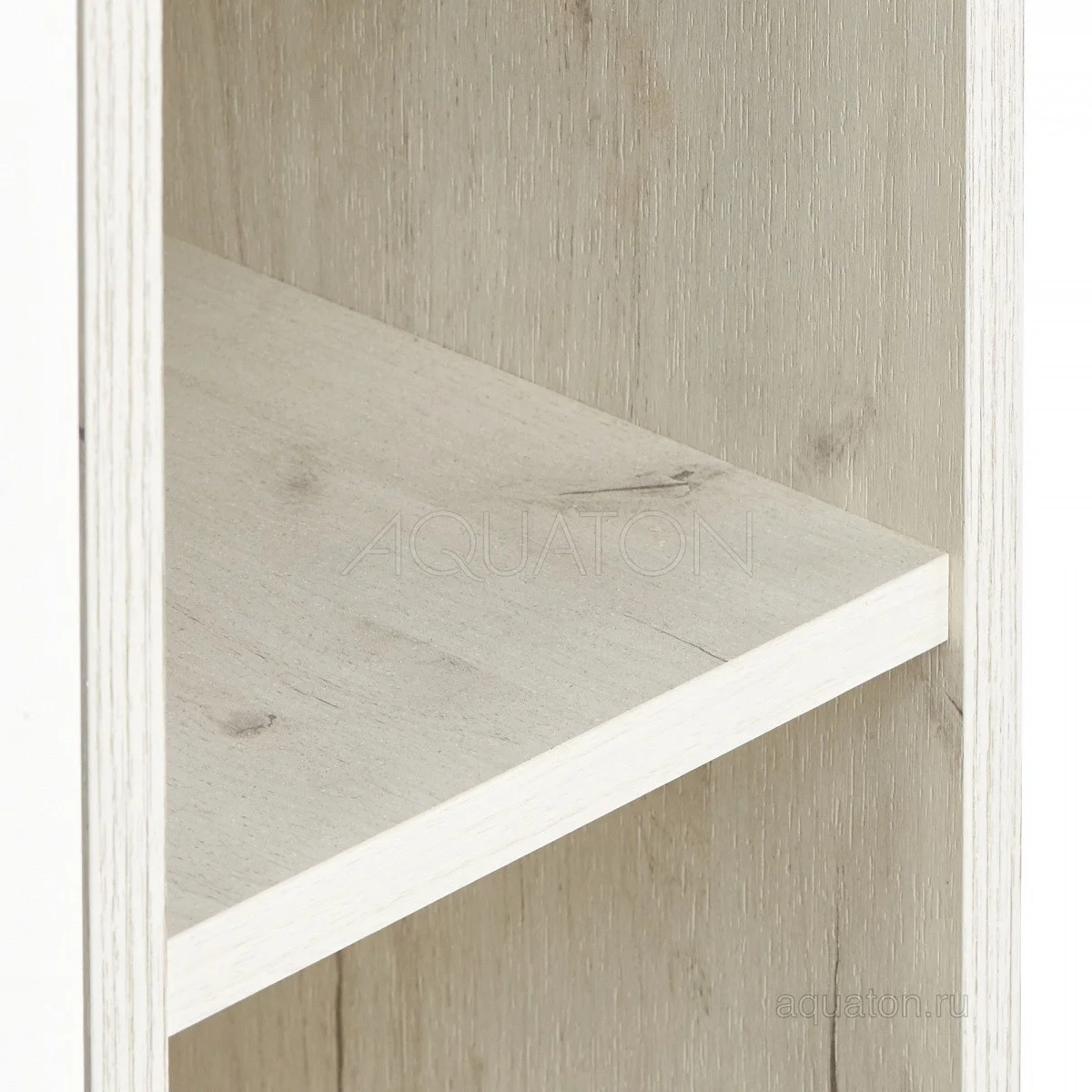 Приобрести акватон флай шкаф одностворчатый, белый, дуб крафт правый