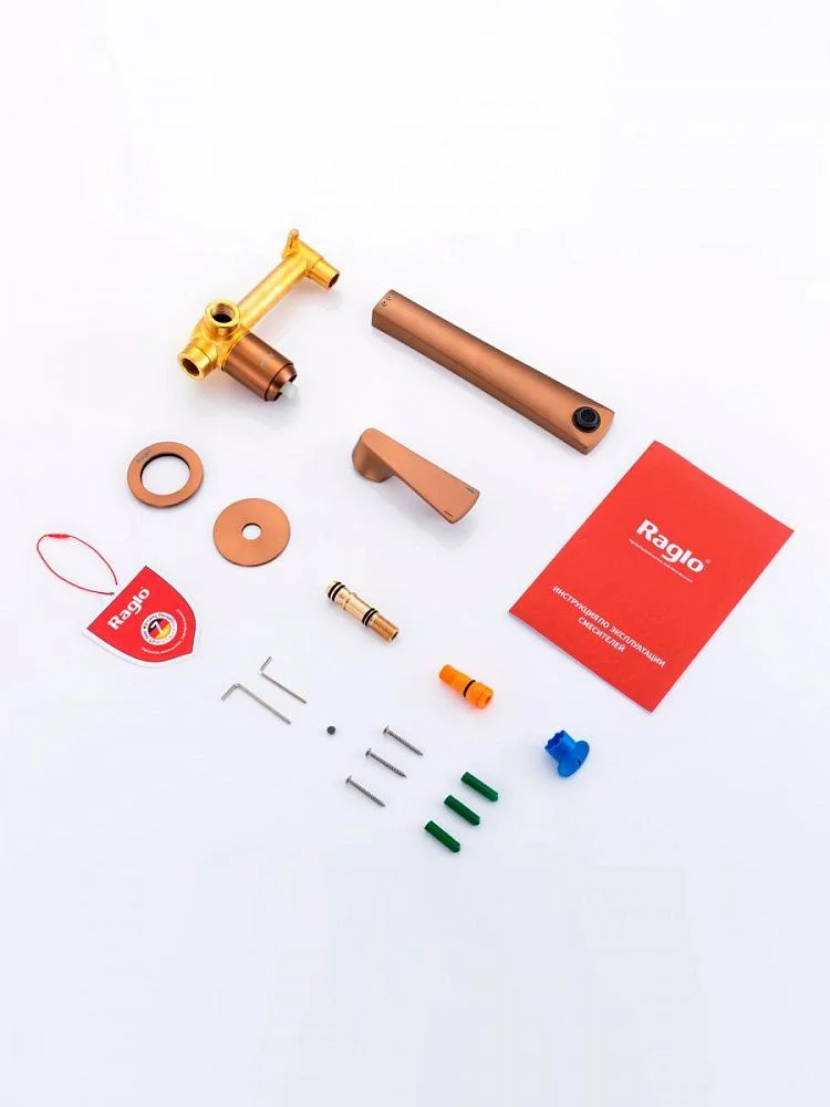 Приобрести raglo настенный смеситель для раковины, медь r07.11.33